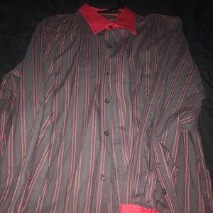 Mobster long sleeve shirt cufflinks required size 15 1/2 33/32